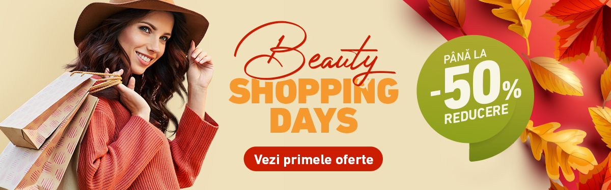 -50% reducere la BEAUTY SHOPPING DAYS<