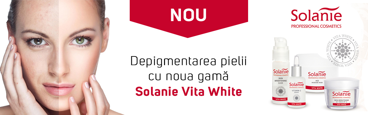 Depigmentarea pielii cu noua gama Solanie Vita White 