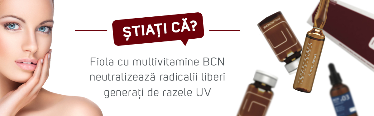 Știați că? Fiola cu multivitamine BCN neutralizează radicalii liberi generați de razele UV