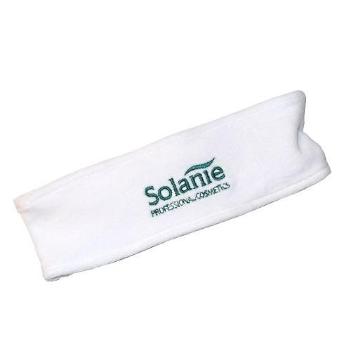 Bentita din bumbac flausat cu logo Solanie - 1 buc