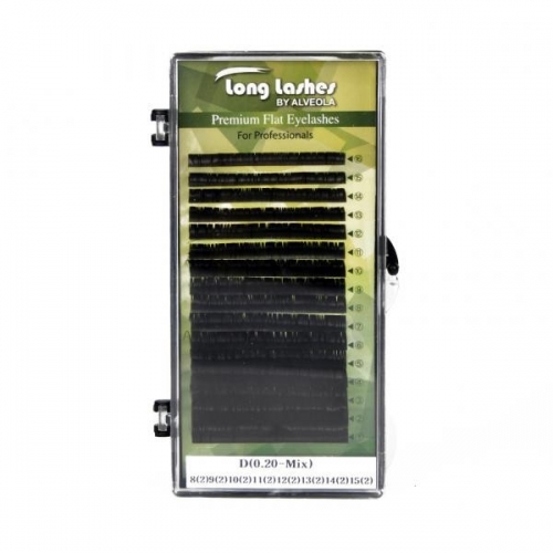 Gene fir cu fir  FLAT - D/ 0,20 - 8-9-10-11-12-13-14-15mm - Long Lashes