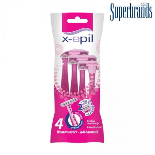 Aparat de ras cu 2 lame - 4 buc - X-Epil
