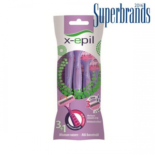 Aparat de ras cu 3 lame - 3+1 buc - X-Epil
