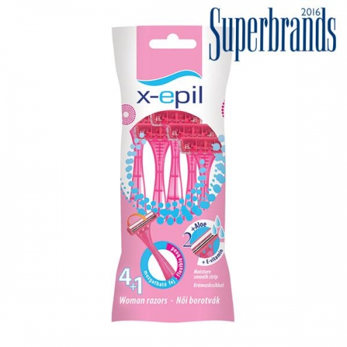 Aparat de ras cu 2 lame - 5 buc - X-Epil