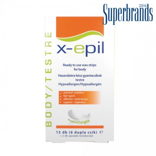 Benzi depilatoare pentru corp - hipoalergenic - X-Epil