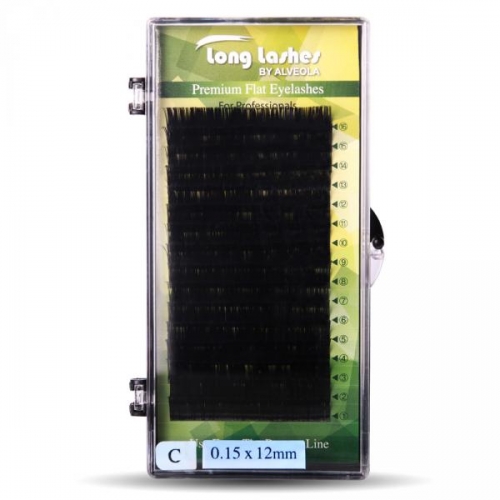 Gene fir cu fir FLAT - C/ 0,15 - 12 mm - Long Lashes