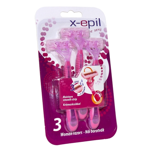 Aparat de ras cu 3 lame - 3 buc - X-Epil