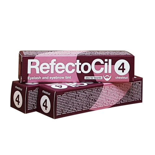 Set vopsea sprancene si gene - castaniu - 4 - 3 buc - Refectocil