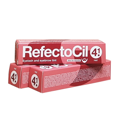 Set vopsea sprancene si gene - rosu - 4.1 - 3 buc - Refectocil