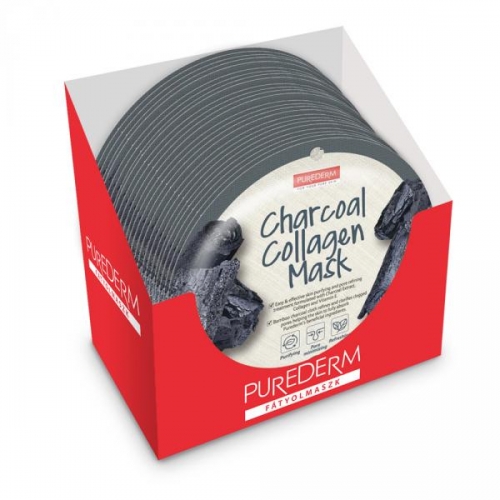 Masca Carbune Activ - cerc - 24 buc. - PureDerm