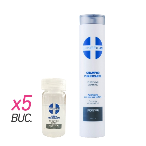 Tratament purificator anti-matreata - 5 x 8 ml + 250 ml - Sinergy