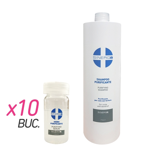 Tratament purificator anti-matreata - 10 x 8 ml + 1000 ml - Sinergy