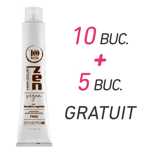 Vopsea de par profesionala Sinergy - fara amoniac - 10 MIN - VEGAN: 10 + 5 GRATUIT