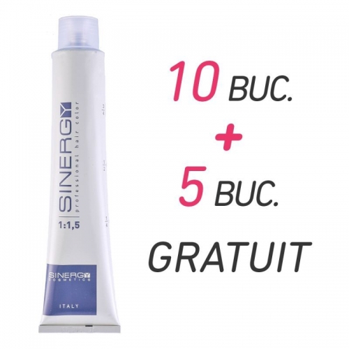 Vopsea de par Profesionala Sinergy: 10 + 5 GRATUIT