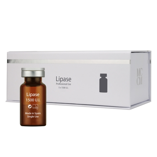Fiola Lipase cu efect depolimerizant si de reducere a adipocitelor 1500 UI - 5 buc - cutie - MCCM