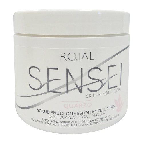 Crema exfolianta cu cristale din Quartz Roz si Argila  - 500 ml - Roial