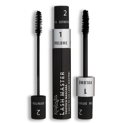 Mascara 3 in 1 pentru volum si definirea genelor - Lash Master - 9 ml - Karaja