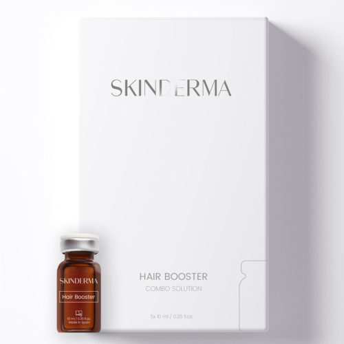 Fiola pentru accelerarea cresterii parului Hair Booster - 10 ml x 5 buc - cutie - Skinderma