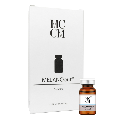 Fiola cocktail Melano cu efect de albire - 10 ml x 5 buc - cutie - MCCM