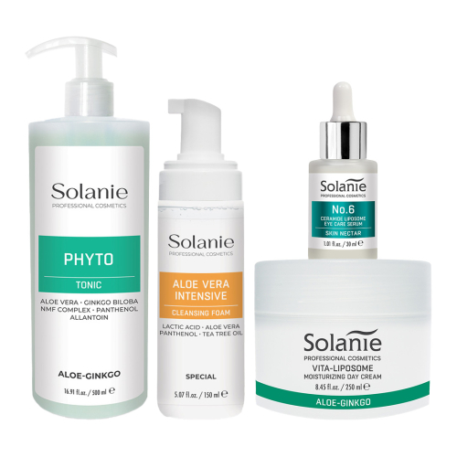 Kit pentru ten uscat, sensibil - mare - Solanie