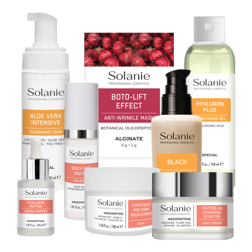 Tratament pentru ten matur seboreic cu MezoPeptide - Kit Mic - Solanie