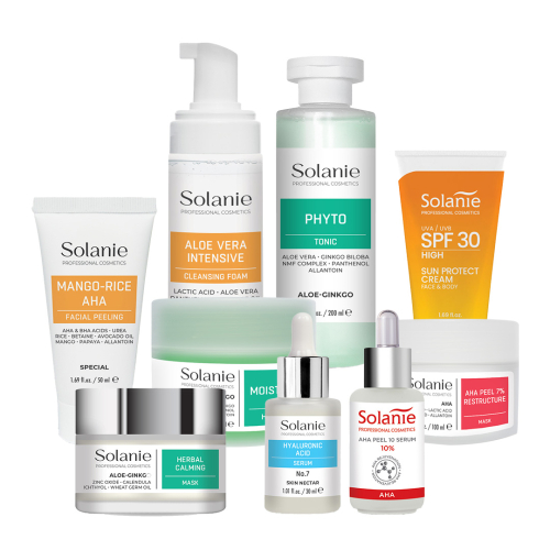 Tratament Regenerare celulara cu Acizi de Fructe - Kit Mic - Solanie