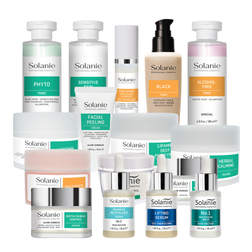 Kit profesional de pornire - pentru toate tipurile de ten - mic - Solanie