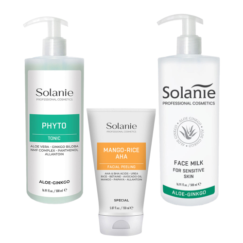 Kit de Curatare pentru ten normal, uscat  - mare - Solanie