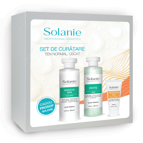 Set de Curatare pentru ten normal, uscat - Solanie
