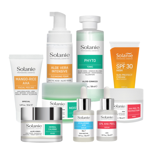 Tratament Regenerare celulara cu Acizi de Fructe - Kit Mic - Solanie