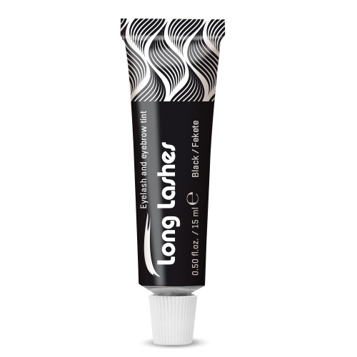 Vopsea sprancene si gene - negru - Long Lashes