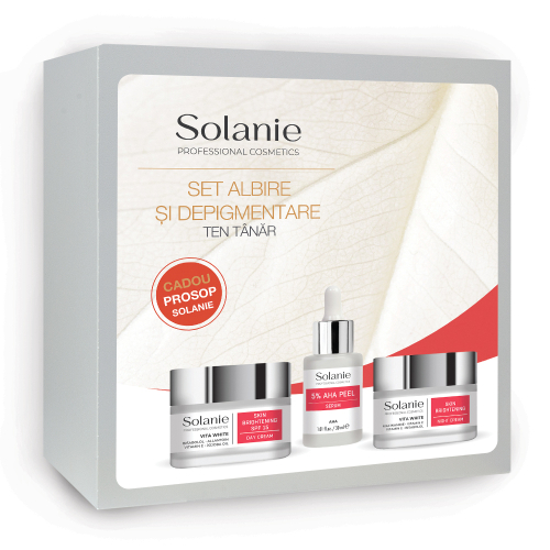 Set Albire si Depigmentare pentru ten tanar - Solanie